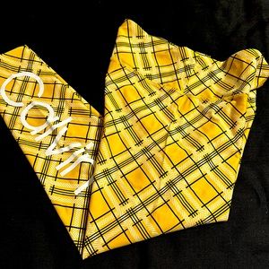 Calvin Klein Performance Wick Leggings Medium Yellow Plaid